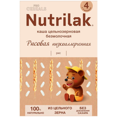 Каша Procereals Рисовая Цельнозерновая без молока 200 г  Nutrilak 1
